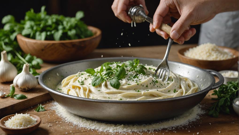 alfredo sauce thickening methods